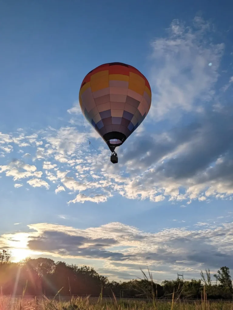 Coucher De Soleil Lairduperche Mongolfière