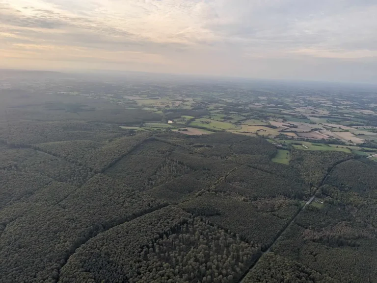 Vue Vaste Forêt Le Perche Montgolfière